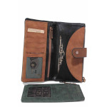 Черна портмоне, здрава еко-кожа - удобство и стил за есента и зимата N 100021245