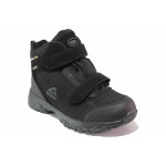 Черни юношески боти, текстилна материя - спортни обувки за есента и зимата N 100020870