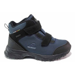 Сини юношески боти, текстилна материя - ежедневни обувки за есента и зимата N 100020871