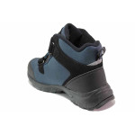 Сини юношески боти, текстилна материя - ежедневни обувки за есента и зимата N 100020871