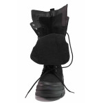 Черни дамски ботуши, естествена кожа - ежедневни обувки за есента и зимата N 100021264