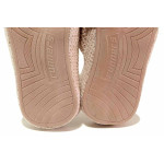 Розови анатомични домашни чехли, текстилна материя - всекидневни обувки за есента и зимата N 100020456