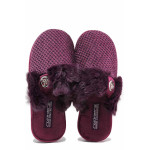 Винени анатомични домашни чехли, текстилна материя - ежедневни обувки за есента и зимата N 100020465