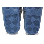 Сини анатомични анатомични домашни чехли, текстилна материя - ежедневни обувки за есента и зимата N 100020481