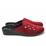 Винени анатомични домашни чехли, текстилна материя - ежедневни обувки за целогодишно ползване N 100020510