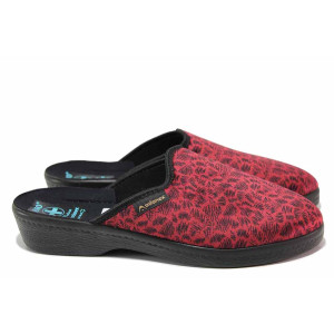 Винени анатомични домашни чехли, текстилна материя - ежедневни обувки за целогодишно ползване N 100020512