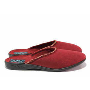 Винени анатомични домашни чехли, текстилна материя - ежедневни обувки за целогодишно ползване N 100020517