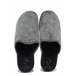 Сиви анатомични домашни чехли, текстилна материя - всекидневни обувки за целогодишно ползване N 100020533