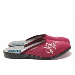 Винени анатомични домашни чехли, текстилна материя - всекидневни обувки за целогодишно ползване N 100020540