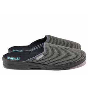 Зелени анатомични домашни чехли, текстилна материя - ежедневни обувки за целогодишно ползване N 100020547