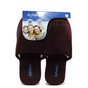 Винени домашни чехли, текстилна материя - всекидневни обувки за есента и зимата N 100020612