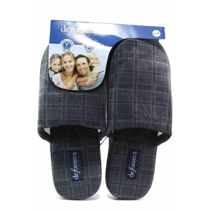 Зелени анатомични домашни чехли, текстилна материя - всекидневни обувки за есента и зимата N 100020614