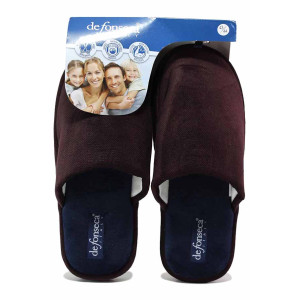 Винени анатомични домашни чехли, текстилна материя - всекидневни обувки за есента и зимата N 100020627