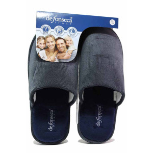 Сиви анатомични домашни чехли, текстилна материя - ежедневни обувки за есента и зимата N 100020628