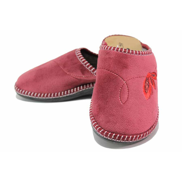Винени анатомични домашни чехли, текстилна материя - всекидневни обувки за есента и зимата N 100020696
