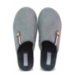 Сиви анатомични домашни чехли, текстилна материя - ежедневни обувки за есента и зимата N 100020710