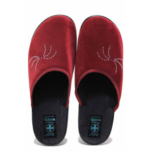 Винени анатомични домашни чехли, текстилна материя - всекидневни обувки за есента и зимата N 100020766