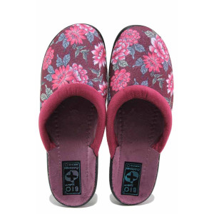 Винени анатомични домашни чехли, текстилна материя - ежедневни обувки за есента и зимата N 100020769