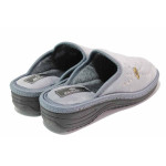 Сиви анатомични домашни чехли, текстилна материя - ежедневни обувки за есента и зимата N 100021063
