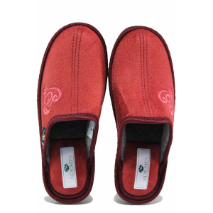 Винени анатомични домашни чехли, текстилна материя - ежедневни обувки за есента и зимата N 100021224