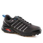 Черни мъжки маратонки, еко-кожа и текстилна материя - спортни обувки за целогодишно ползване N 100020923