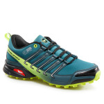 Зелени мъжки маратонки, еко-кожа и текстилна материя - спортни обувки за целогодишно ползване N 100020922