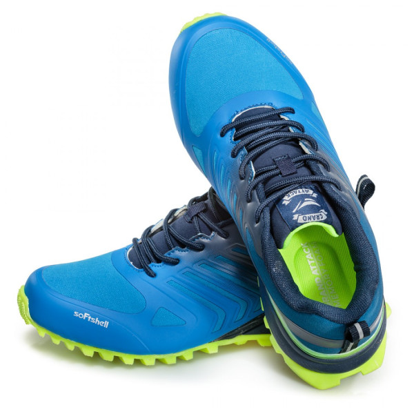 Сини тинейджърски маратонки, еко-кожа и текстилна материя - спортни обувки за есента и зимата N 100020718