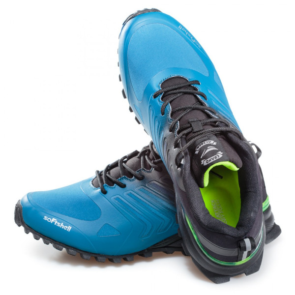 Сини тинейджърски маратонки, еко-кожа и текстилна материя - спортни обувки за есента и зимата N 100020716