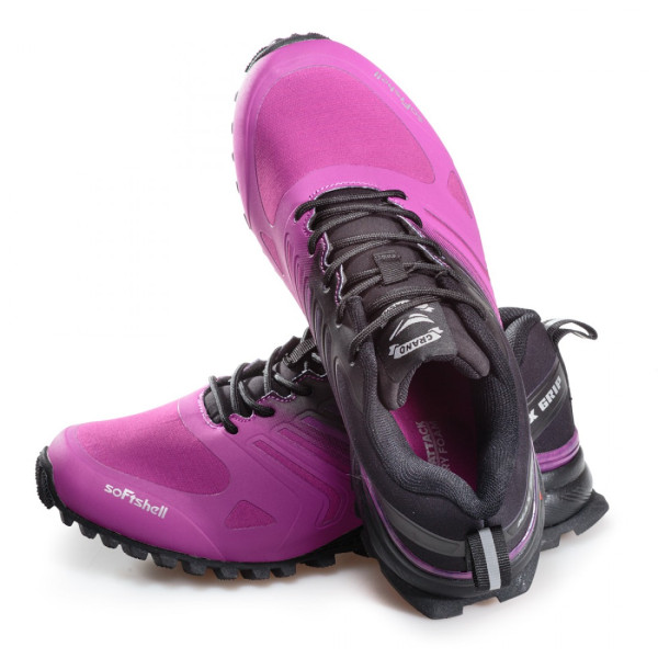 Лилави дамски маратонки, еко-кожа и текстилна материя - спортни обувки за есента и зимата N 100020714