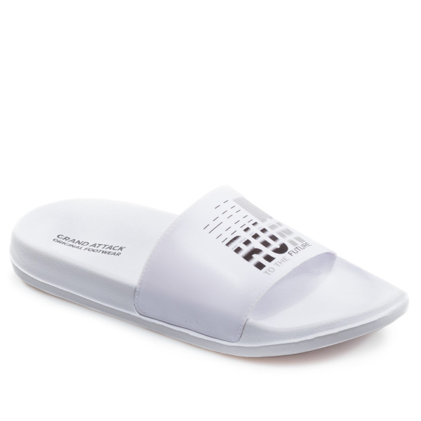 Бели джапанки, pvc материя - ежедневни обувки за целогодишно ползване N 100020752