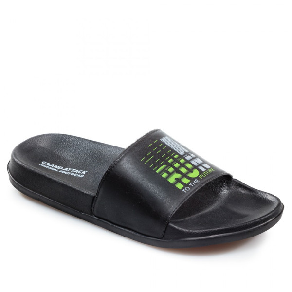 Черни джапанки, pvc материя - ежедневни обувки за целогодишно ползване N 100020754