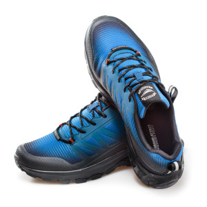 Сини мъжки маратонки, еко-кожа и текстилна материя - спортни обувки за целогодишно ползване N 100020920