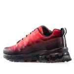 Червени мъжки маратонки, еко-кожа и текстилна материя - спортни обувки за целогодишно ползване N 100020919