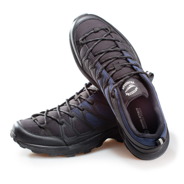 Сини мъжки маратонки, еко-кожа и текстилна материя - спортни обувки за целогодишно ползване N 100020916