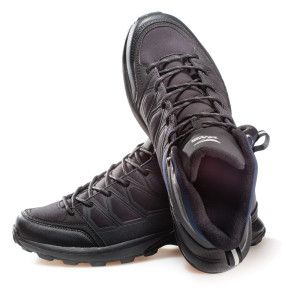 Сини мъжки боти, еко-кожа и текстилна материя - всекидневни обувки за целогодишно ползване N 100020877