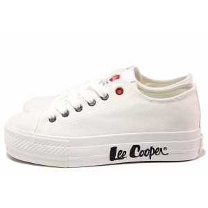 Бели анатомични дамски кецове, текстилна материя - спортни кецове за пролетта и лятото N 100019865