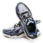 Бели мъжки маратонки, текстилна материя - спортни обувки за целогодишно ползване N 100020906