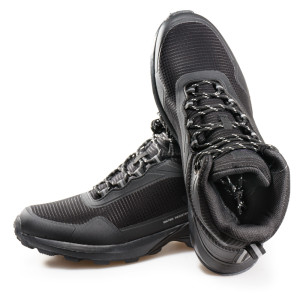 Черни мъжки боти, текстилна материя - ежедневни обувки за есента и зимата N 100020930