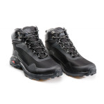 Черни мъжки боти, текстилна материя - ежедневни обувки за есента и зимата N 100020930