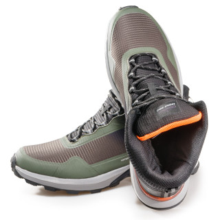 Зелени мъжки боти, текстилна материя - ежедневни обувки за целогодишно ползване N 100020874