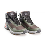 Зелени мъжки боти, текстилна материя - ежедневни обувки за целогодишно ползване N 100020874