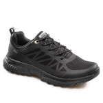 Черни мъжки маратонки, еко-кожа и текстилна материя - спортни обувки за целогодишно ползване N 100020914