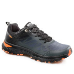 Сиви мъжки маратонки, еко-кожа и текстилна материя - спортни обувки за целогодишно ползване N 100020913