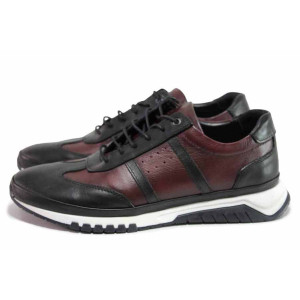 Винени анатомични мъжки обувки, естествена кожа - всекидневни обувки за пролетта и лятото N 100019218