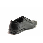 Черни мъжки обувки, естествена кожа - официални обувки за пролетта и лятото N 100019893