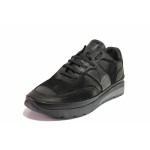 Черни анатомични мъжки обувки, естествена кожа - всекидневни обувки за есента и зимата N 100020414