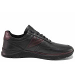 Черни мъжки обувки, естествена кожа - всекидневни обувки за пролетта и есента N 100020431