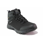 Черни мъжки боти, текстилна материя - спортни обувки за есента и зимата N 100020593