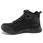 Черни мъжки боти, текстилна материя - спортни обувки за есента и зимата N 100020593