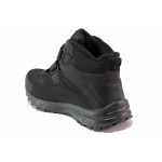 Черни мъжки боти, текстилна материя - всекидневни обувки за есента и зимата N 100020596